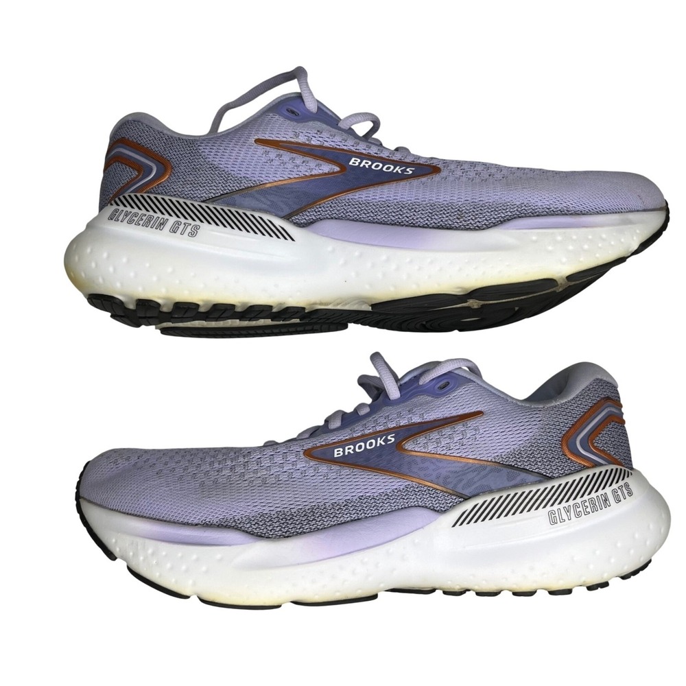 Brooks Glycerin GTS 21 Running Shoes Mens 11 Purple Grey DNA LOFT v3 Sneakers